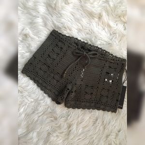 NWT Sheer Knit Shorts